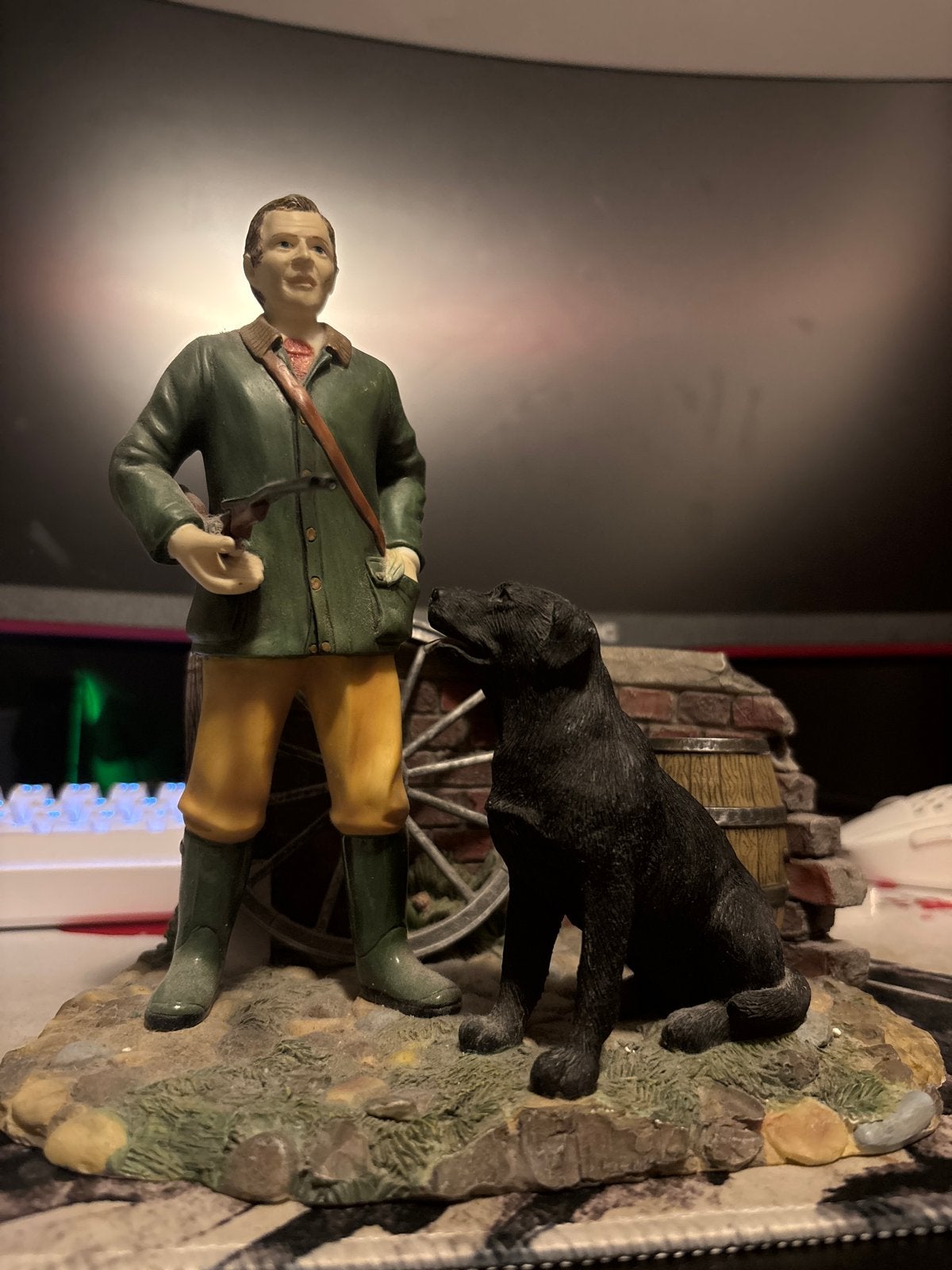 The Leonardo Collection Daybrook 1998 Beeldje Man met Hond, Verzamelen, Beelden en Beeldjes, Ophalen, Gebruikt, Mens