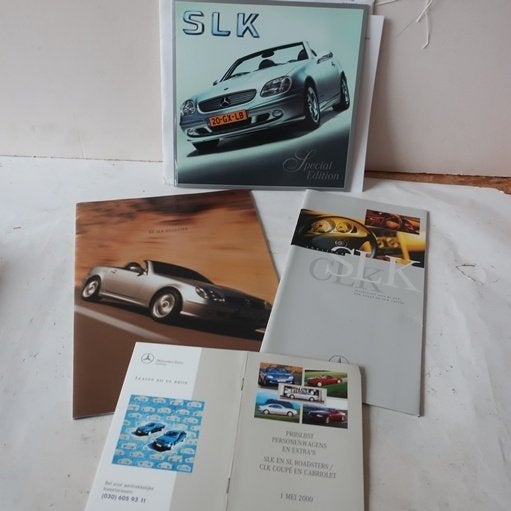 Mercedes SLK folder NL tekst 2000 prijslijst documentatie, Boeken, Ophalen of Verzenden, Zo goed als nieuw, Mercedes