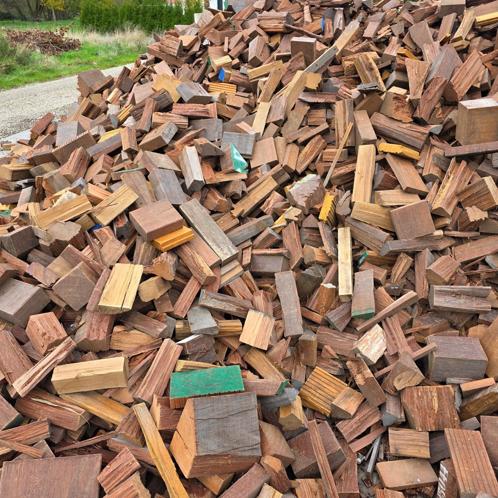 Haardhout Azobe 1m3 los gestort bigbag €100 Heteren, Minder dan 3 m³, Ophalen