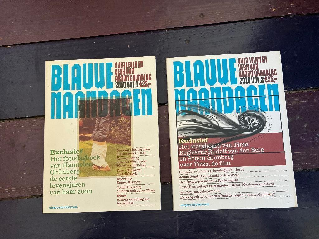 Blauwe maandagen - Arnon Grunberg bookazine Volume 1&2, Ophalen of Verzenden, Zo goed als nieuw, Nederland