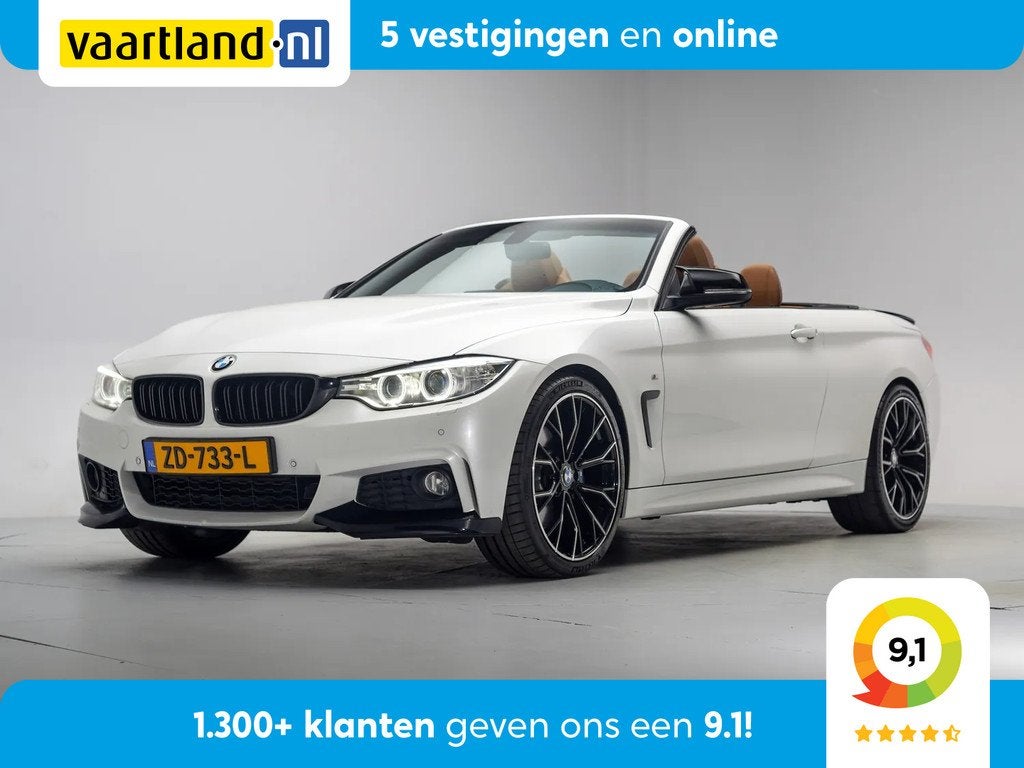 BMW 4 Serie Cabrio 435i M Performance Aut. [ Leder Navi Air, Auto's, BMW, Achterwielaandrijving, Gebruikt, 4-Serie, Cabriolet