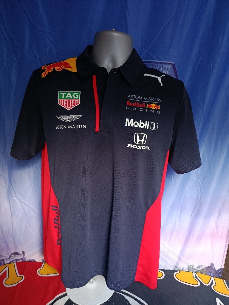 F1 Red Bull Racing 2019 Puma polo shirt maat M, Ophalen of Verzenden, Zo goed als nieuw, Formule 1