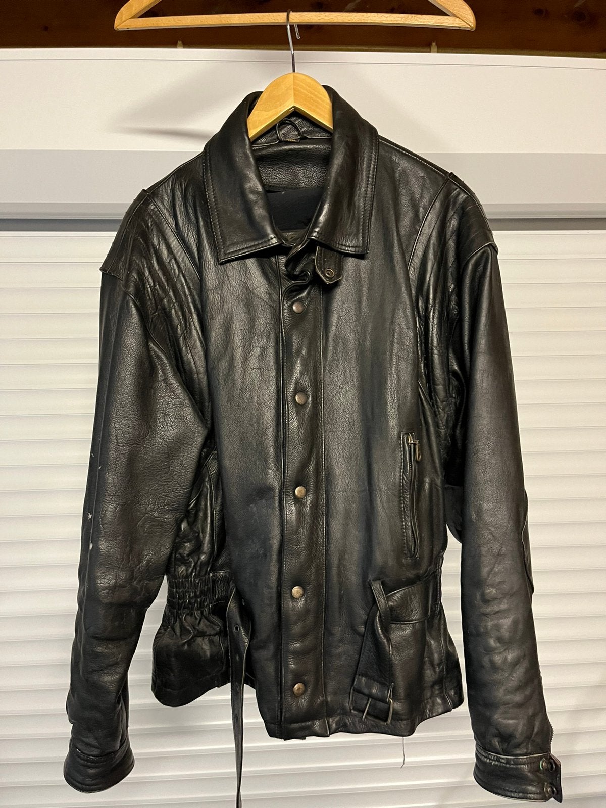 Motorjas leder, Motoren, Kleding | Motorkleding, Ophalen, Tweedehands, Jas | leer