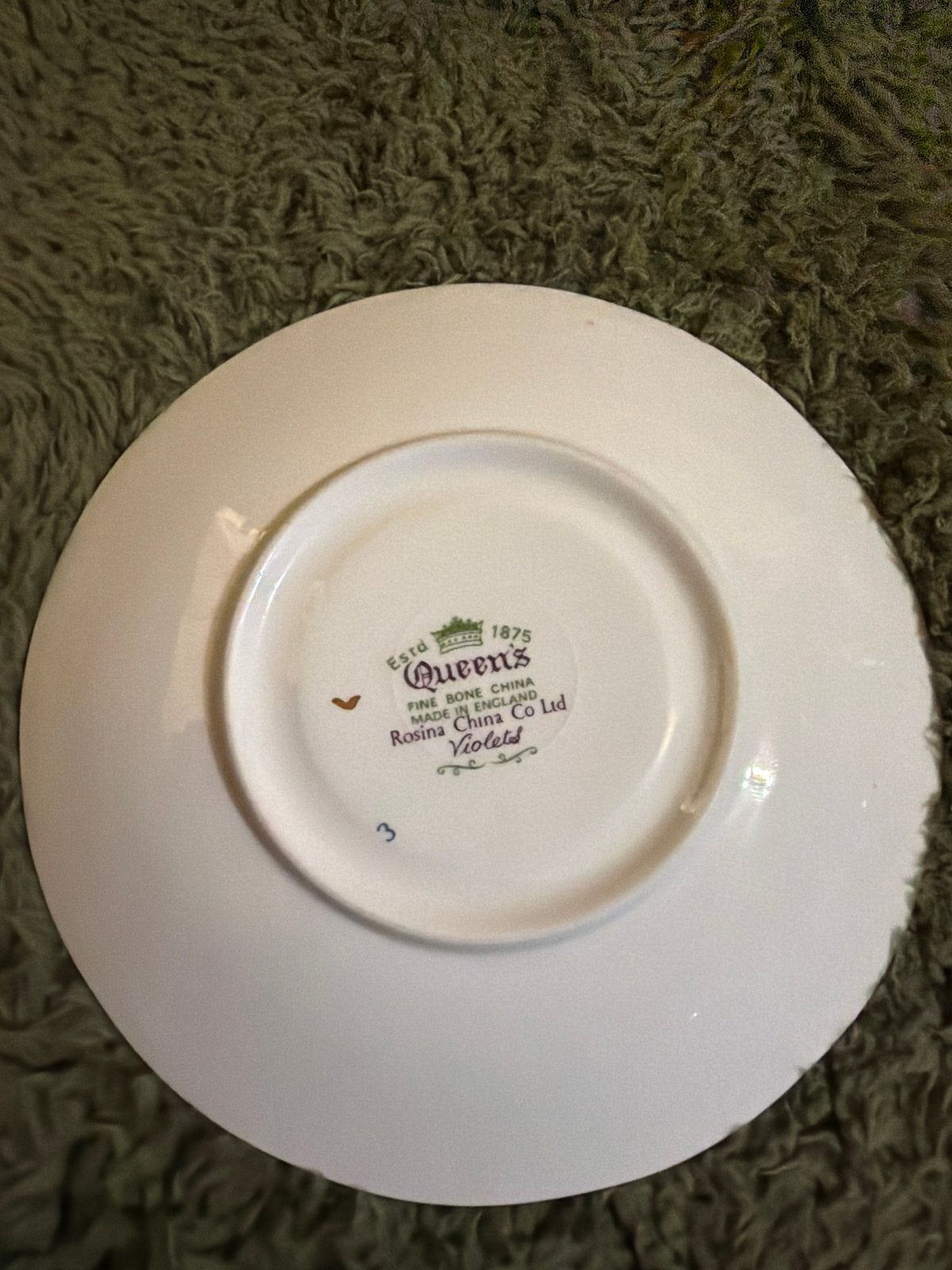 Queen's Violets Schotel - Fijn Bone China, Ophalen