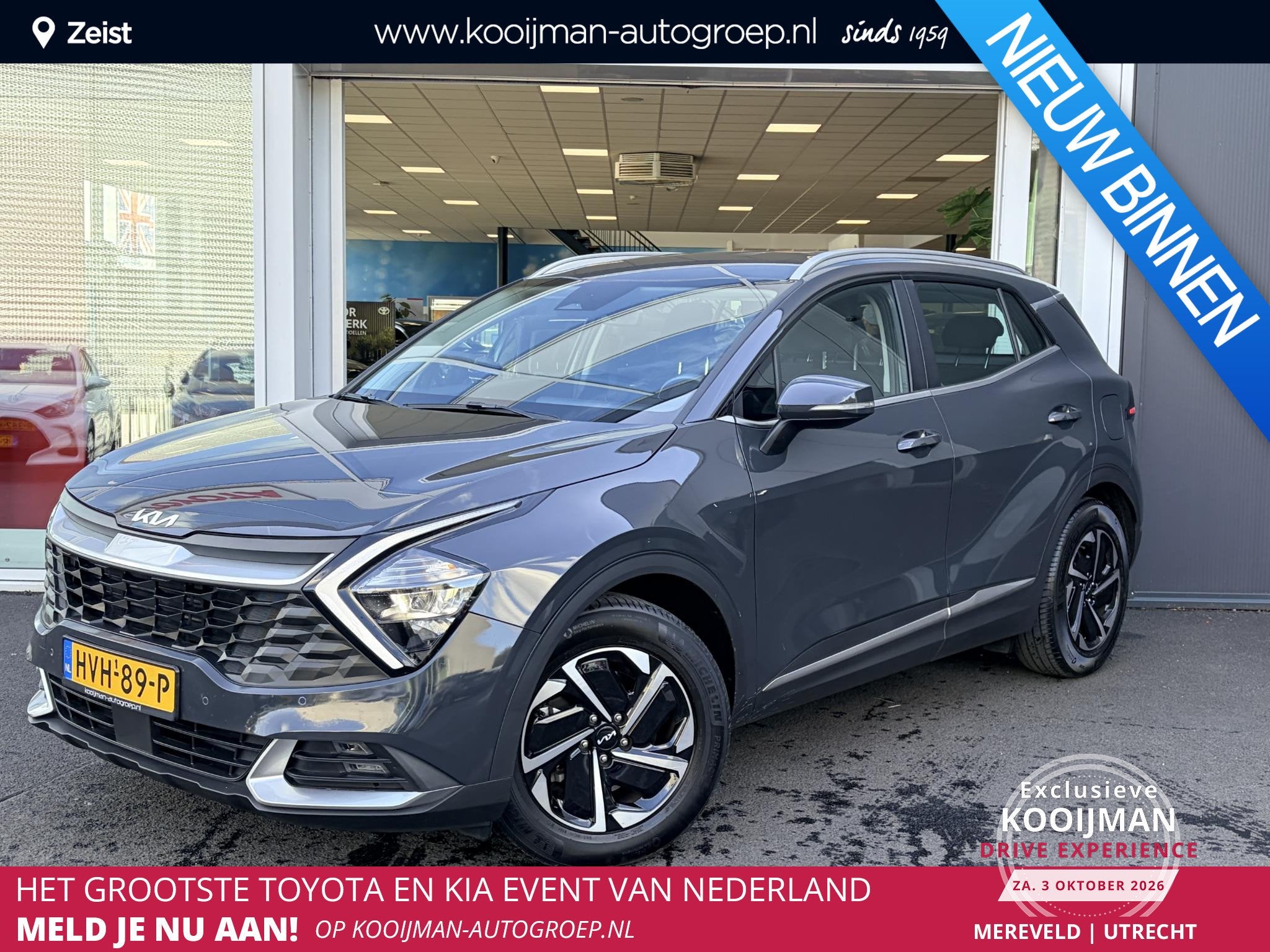 Kia Sportage 1.6 T-GDi MHEV DynamicLine | Trekhaak | Navigat, Auto's, Stof, Gebruikt, Euro 6, 4 cilinders