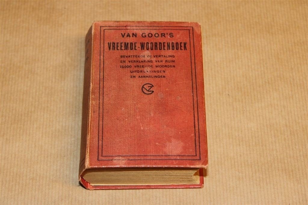 Antiek Miniatuurboekje Van Goor — Vreemd Woordenboek — 1921, Ophalen of Verzenden, Gelezen, Van Dale