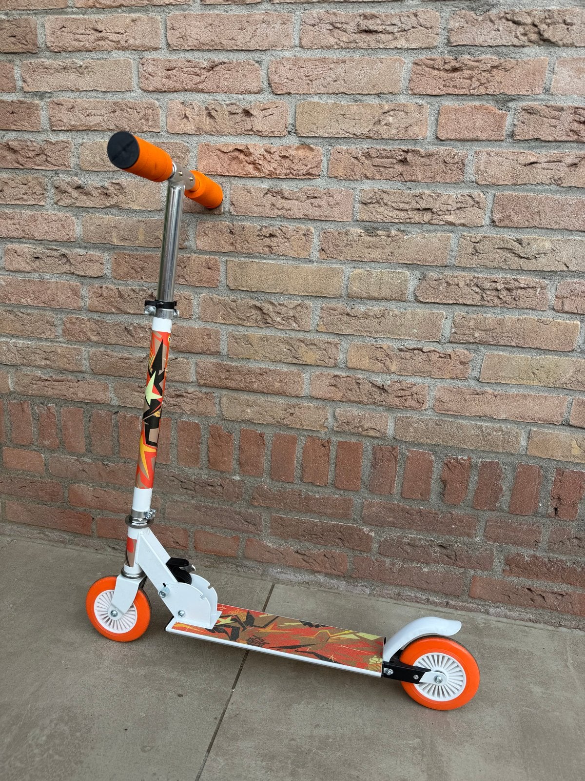 Kinderstep met oranje accenten, Fietsen en Brommers, Steps, Ophalen of Verzenden, Zo goed als nieuw, Gewone step