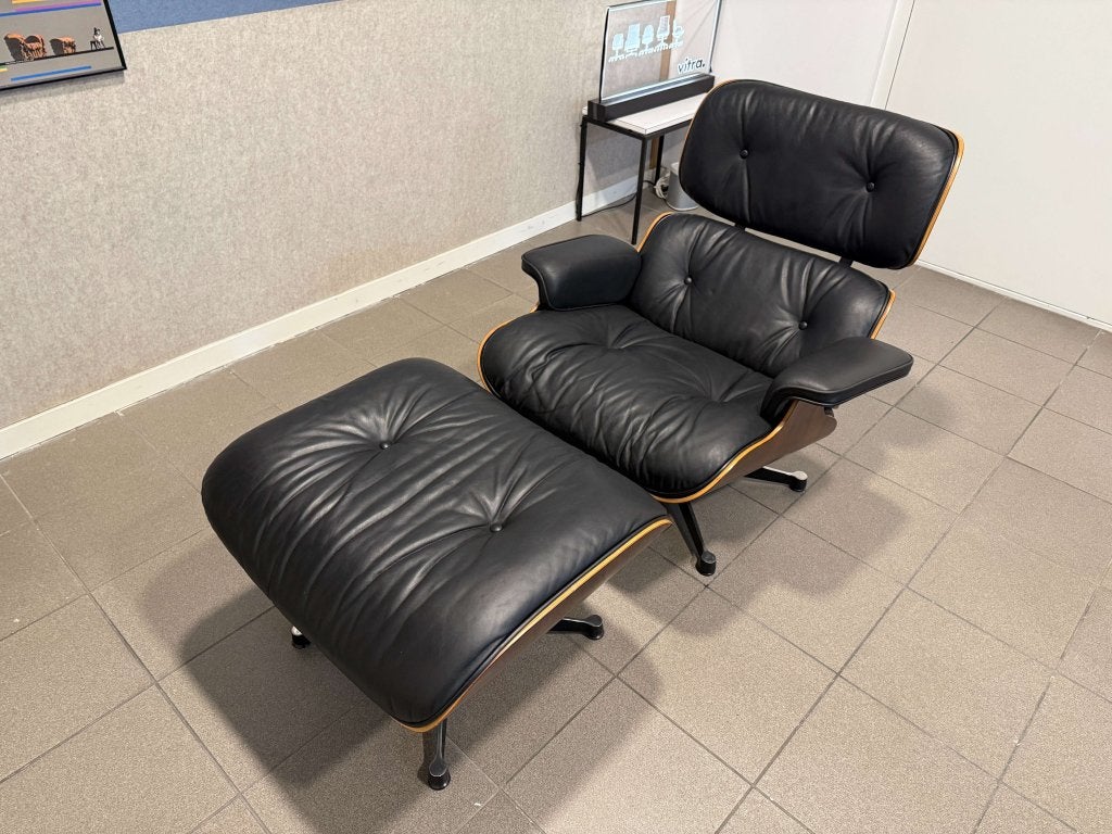 Herman Miller | Eames | Lounge Chair & Ottoman | Palisander, Hout, Gebruikt, Herman Miller, 75 tot 100 cm
