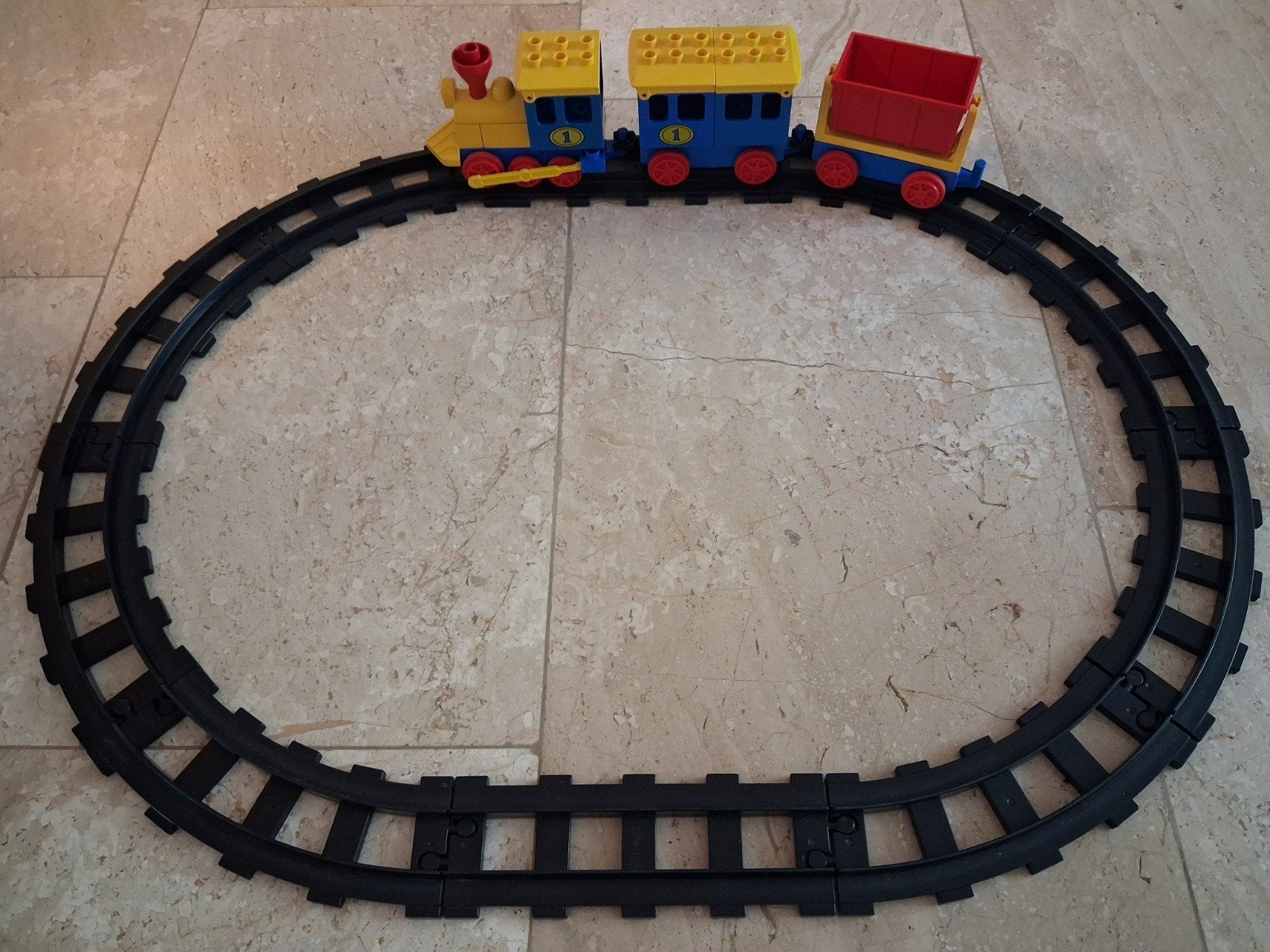 Lego Duplo Treinset met locomotief en wagons, Ophalen of Verzenden