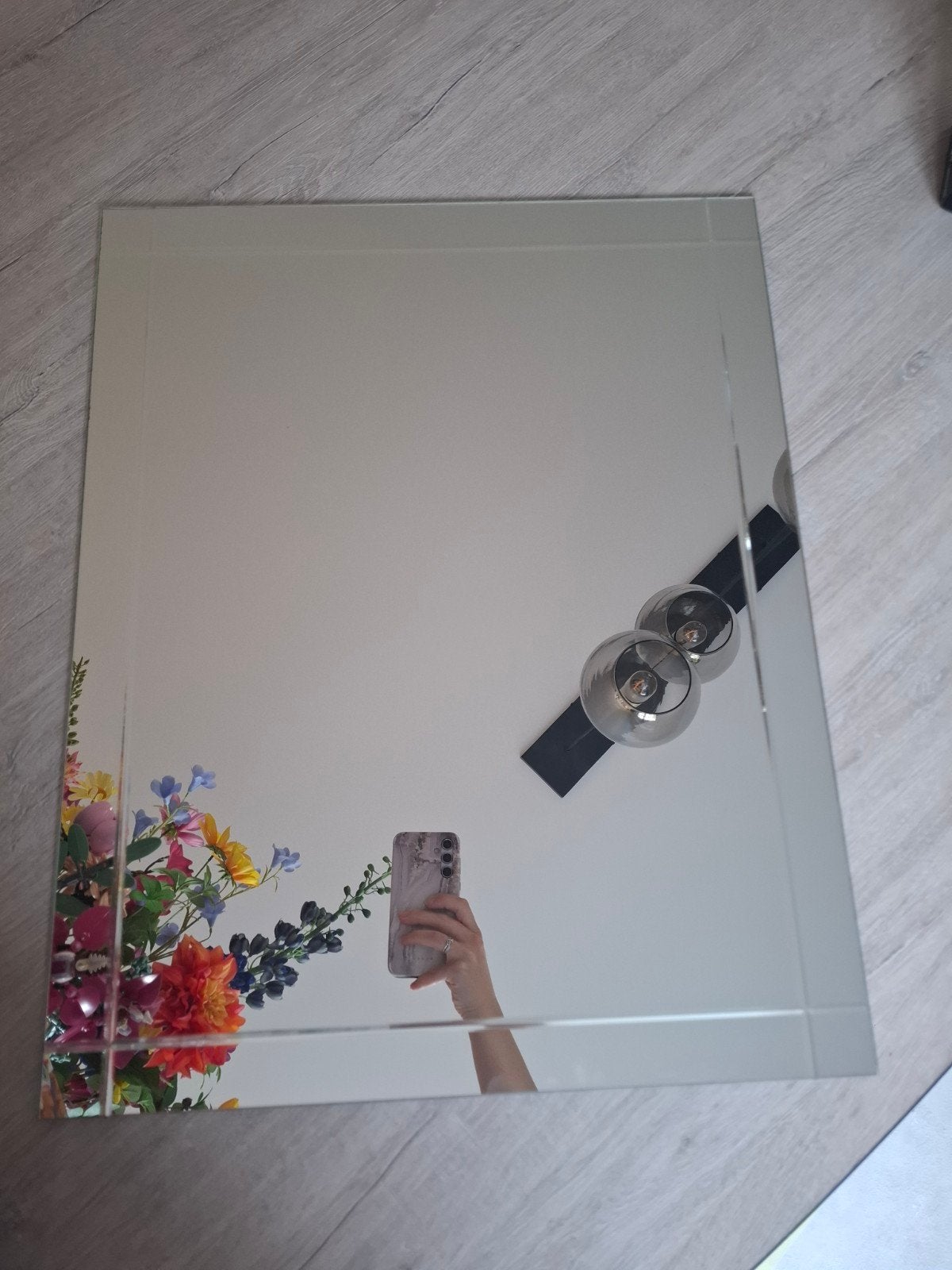 Spiegel, Ophalen, Zo goed als nieuw, Minder dan 100 cm, Rechthoekig
