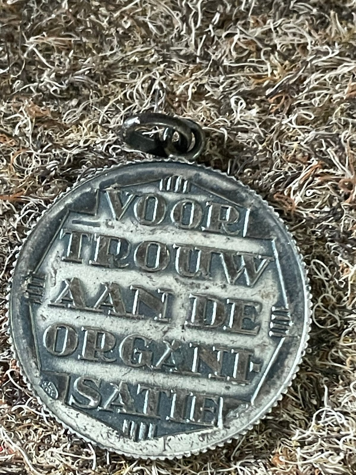 Oude Zilveren Medaille "Voor Trouw aan de Organisatie", Ophalen of Verzenden, Zilver, Nederland