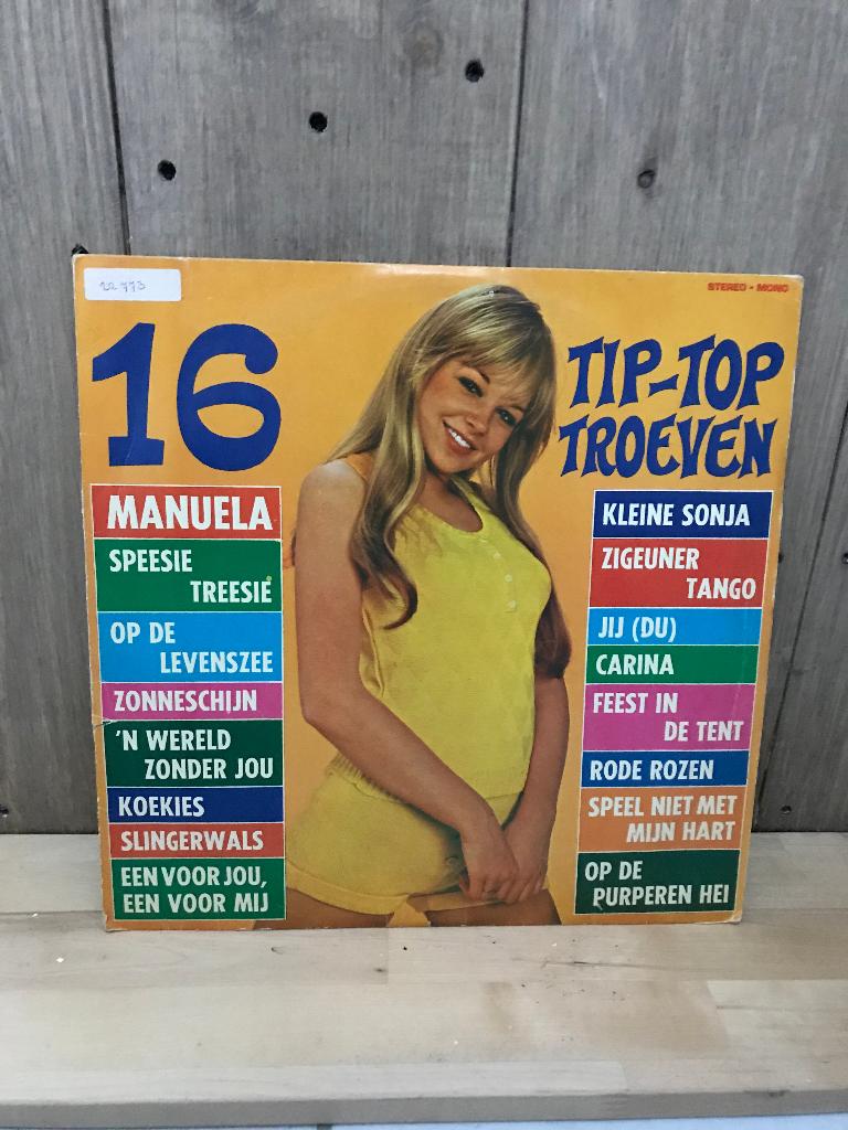 Tip Top Troeven LP - (Uniek)  oa. Gert Ekkelboom-Carina, Gebruikt, Overige formaten, Levenslied of Smartlap, Fotohoes