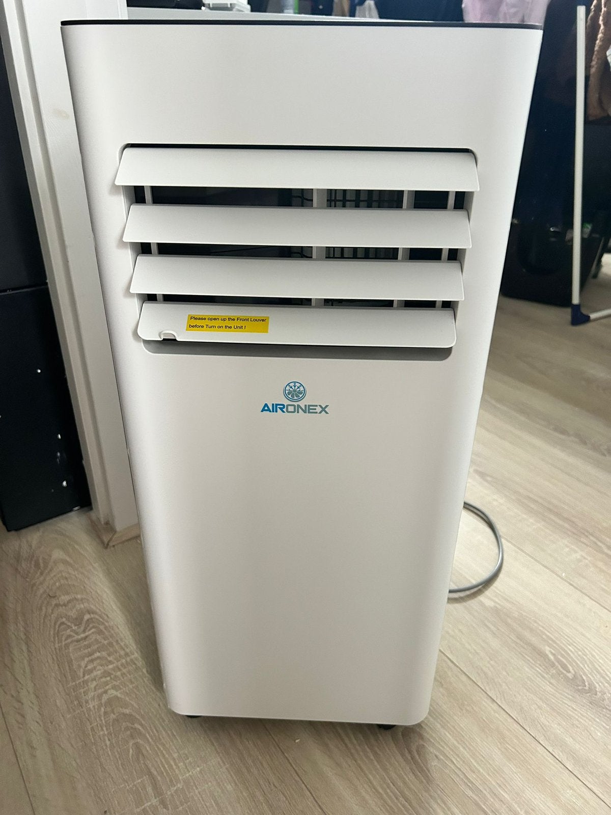 Aironex Mobiele Airco 7000 BTU, Ophalen, Koelen en Ontvochtigen, Minder dan 60 m³, 2 snelheden