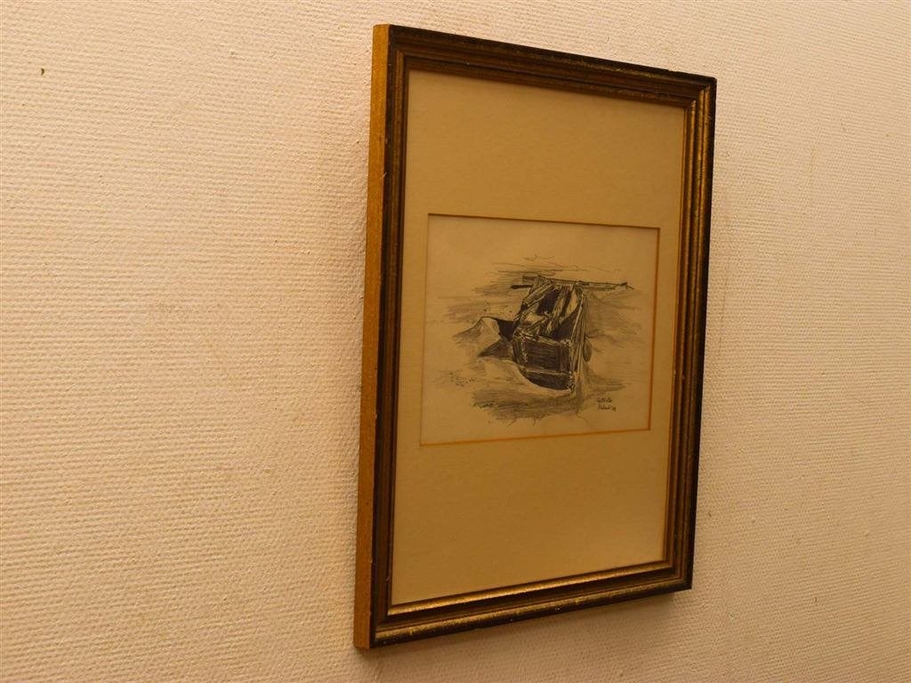 Ingelijste prent/tekening 51971, Ophalen of Verzenden, Voor 1940, Gebruikt, Overige onderwerpen