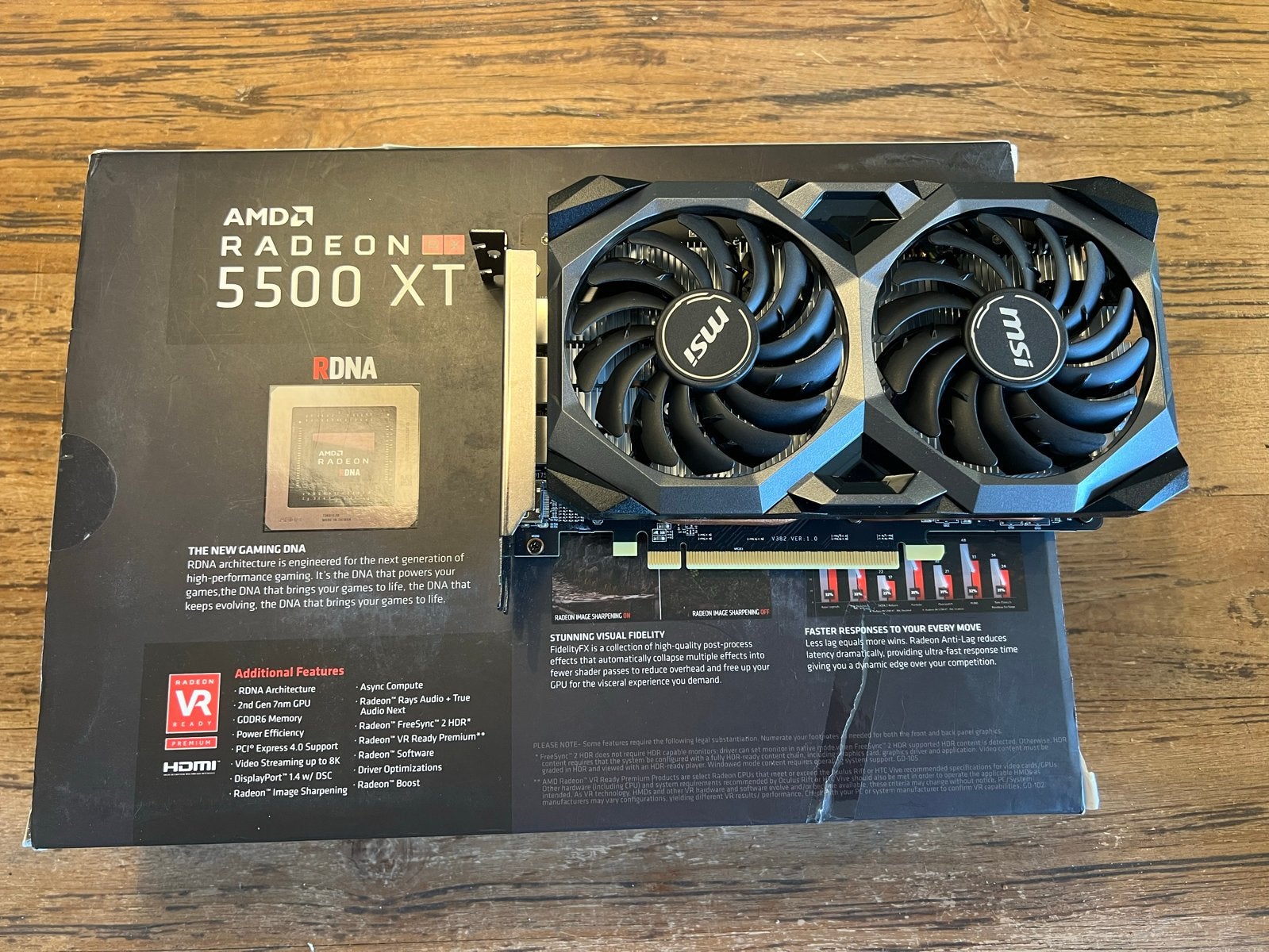 MSI Radeon RX 5500XT MECH 4GB OC Videokaart, Computers en Software, Gebruikt, AMD, GDDR6, PCI-Express 4