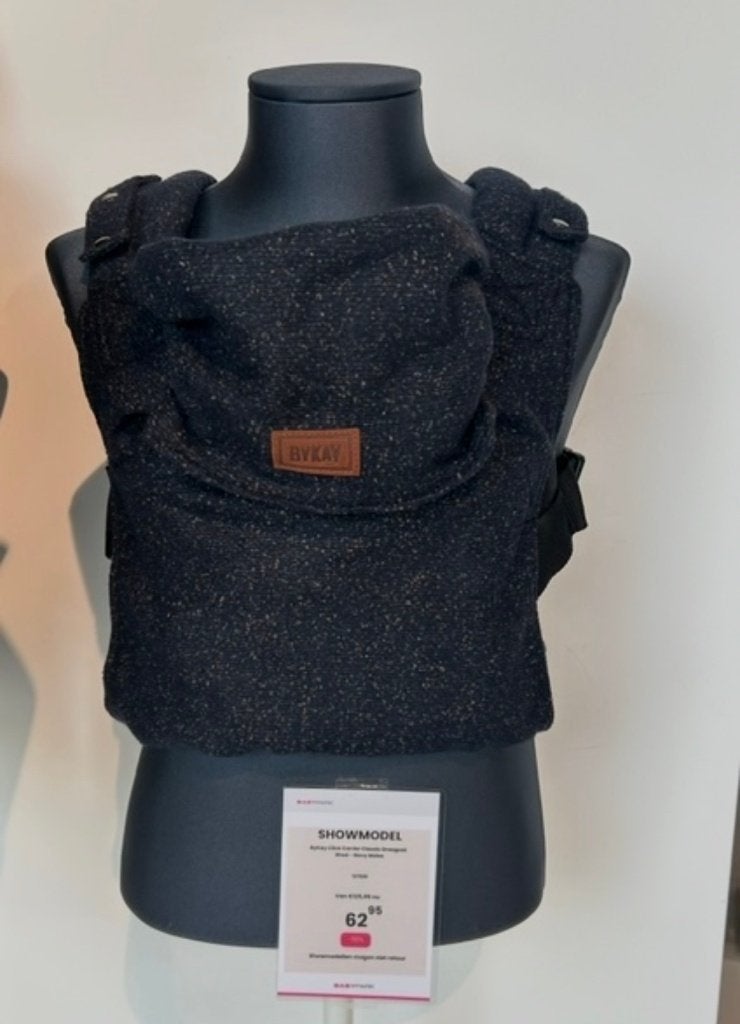 ByKay Click Carrier Classic Draagzak - Wool - Navy Melee, Overige merken, Buik of Rug, Ophalen of Verzenden, Zo goed als nieuw