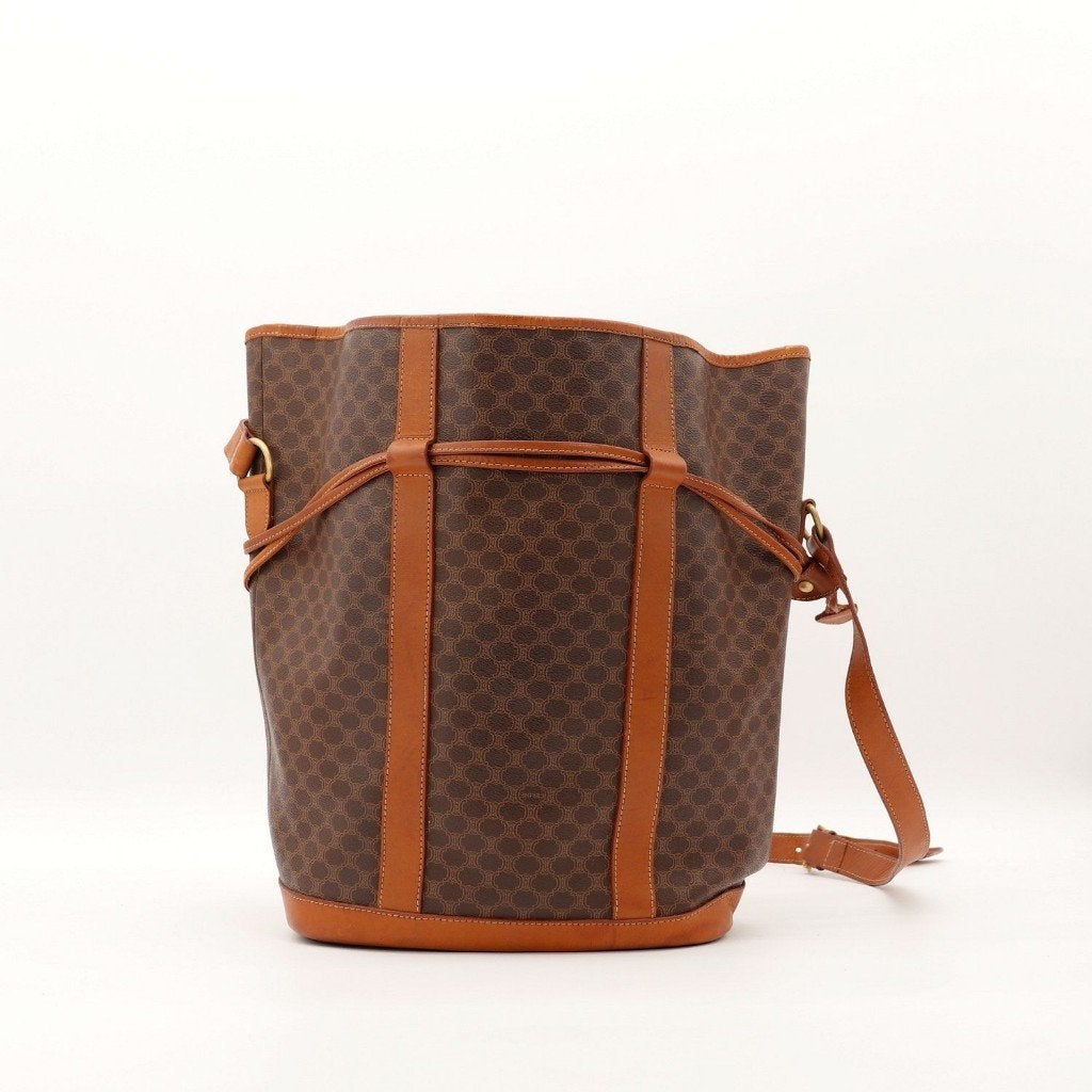 Celine Céline Macadam bucket tas, Verzenden, Gebruikt, Zwart, Overige typen