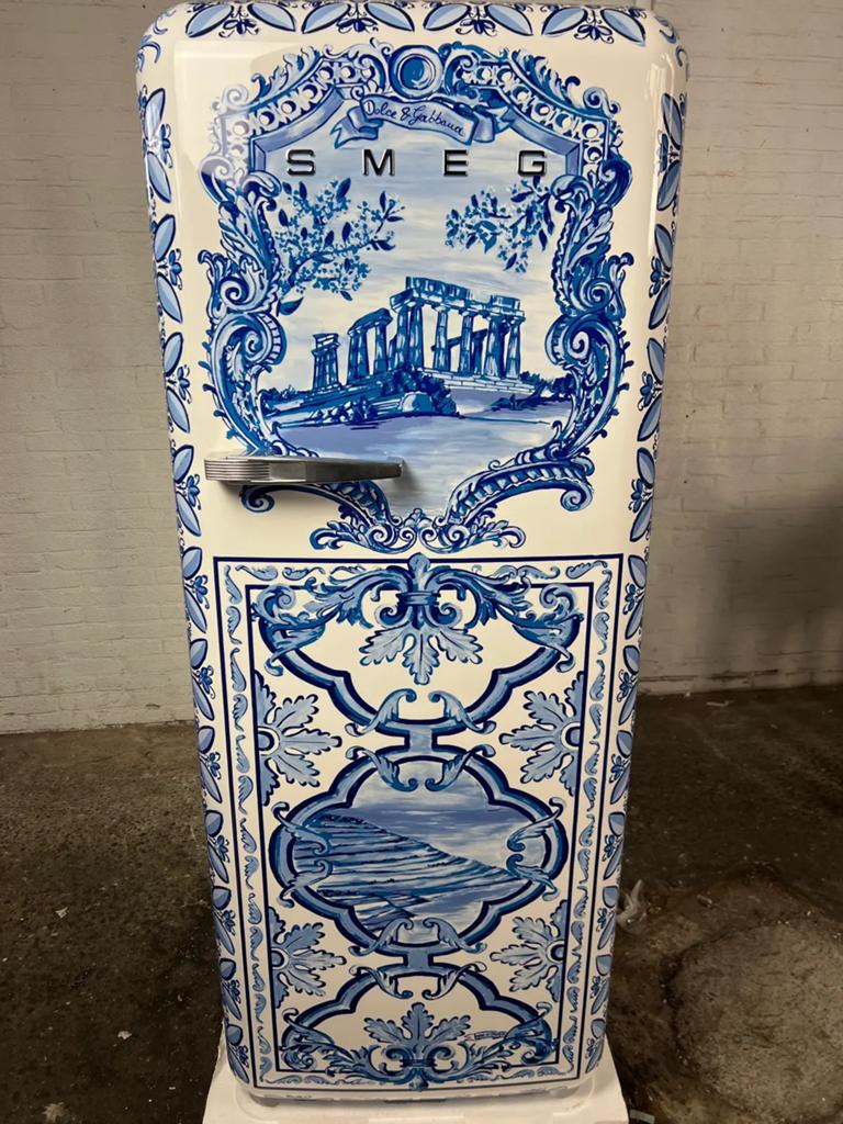 Nieuwe SMEG Dolce & Gabbana Koelvriescombinatie Retro, Ophalen, Nieuw, Meerkleurig, Smeg