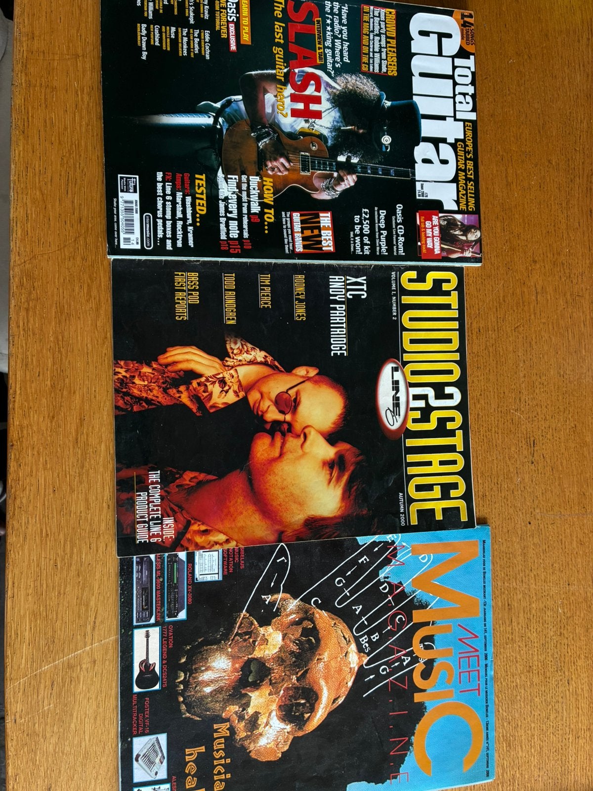 Total guitar xmas 2000/Studio2stage autum2000/meetmusic 9/00, Ophalen of Verzenden, 1980 tot heden, Tijdschrift