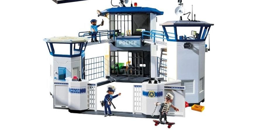 Playmobil City Action Politiebureau met Gevangenis, Gebouw, Complete set, Ophalen of Verzenden, Zo goed als nieuw