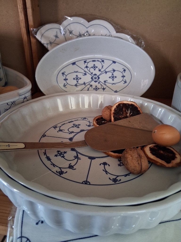 Quicheschaal, ovenschaal Blau Saks, Gebruikt, Ophalen of Verzenden, Overige stijlen, Glas
