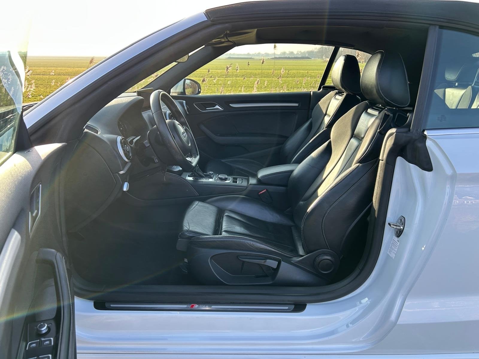 Audi A3 Cabriolet 1.4 TFSI CoD Ambition Pro Line S 2x S-Line, Auto's, Dealer onderhouden, Gebruikt, 4 cilinders, Leder en Stof