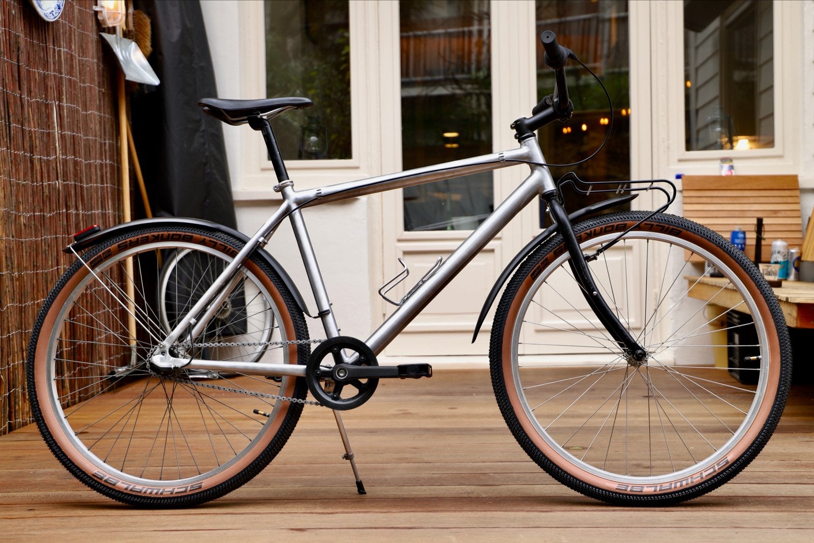 Unieke kaal aluminium commuter stadsfiets, Nexus 1x3 speed., Overige merken, Velgrem, Versnellingen, Ophalen of Verzenden