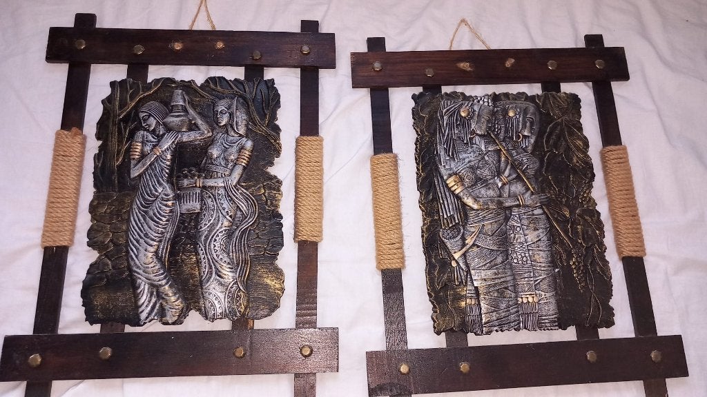 twee schilderijen uit de oosteren folklore, Ophalen of Verzenden