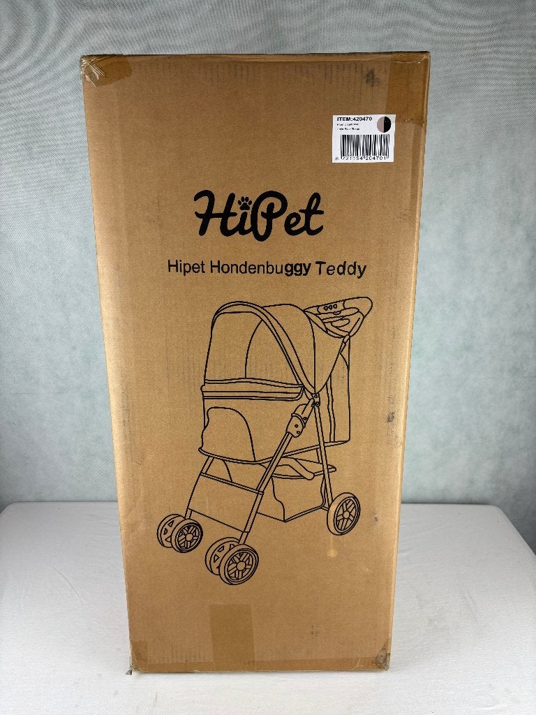 HiPet Hondenbuggy Teddy Black/Beige – Tot 15 kg, Marisstraat 23 3364 AZ Sliedrecht, Info@interchildcompany.com, Interchild B.V.
