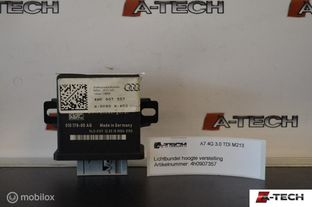 Lichtbundel hoogteverstelling Audi A6 A7 4G 4h0907357, Audi, Gebruikt, Audi, Ophalen of Verzenden