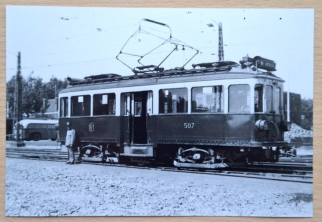 Foto tram LTM - Limburgse Tramweg Maatschappij, Verzenden, Foto, Nieuw, 1940 tot 1960