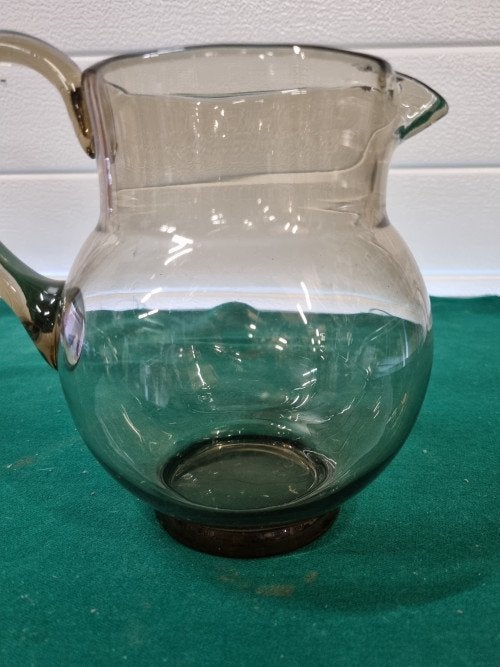 -	Schenkkan sap/water bruin glas, Ophalen of Verzenden