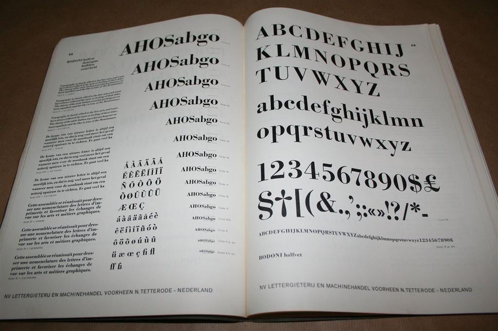 Tetterode Lettertypenboek [1968], Ophalen of Verzenden, Gelezen, Fotografen