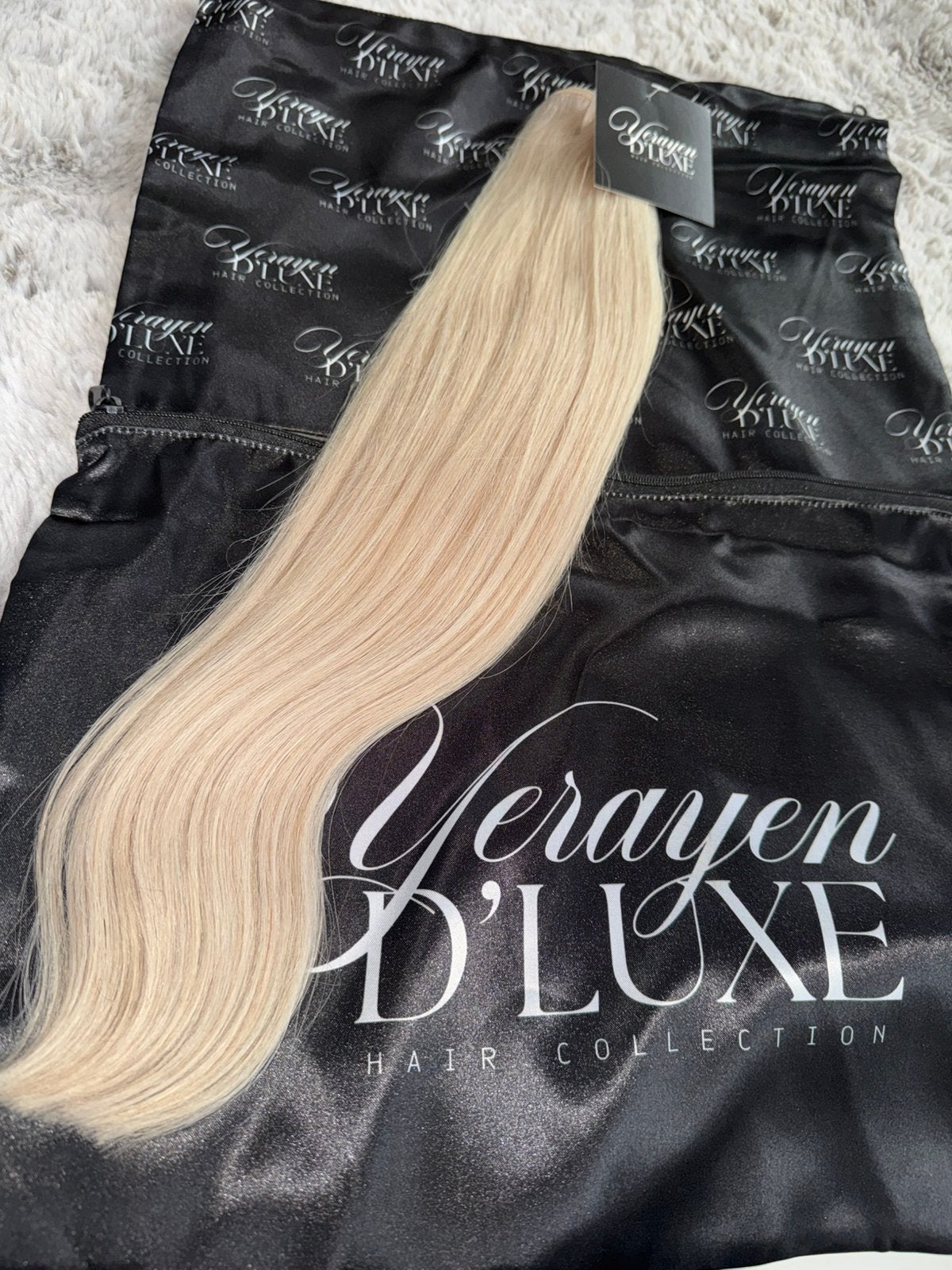 Echthaar Platinum Blond Bundels, Ophalen of Verzenden, Nieuw, Pruik of Haarverlenging