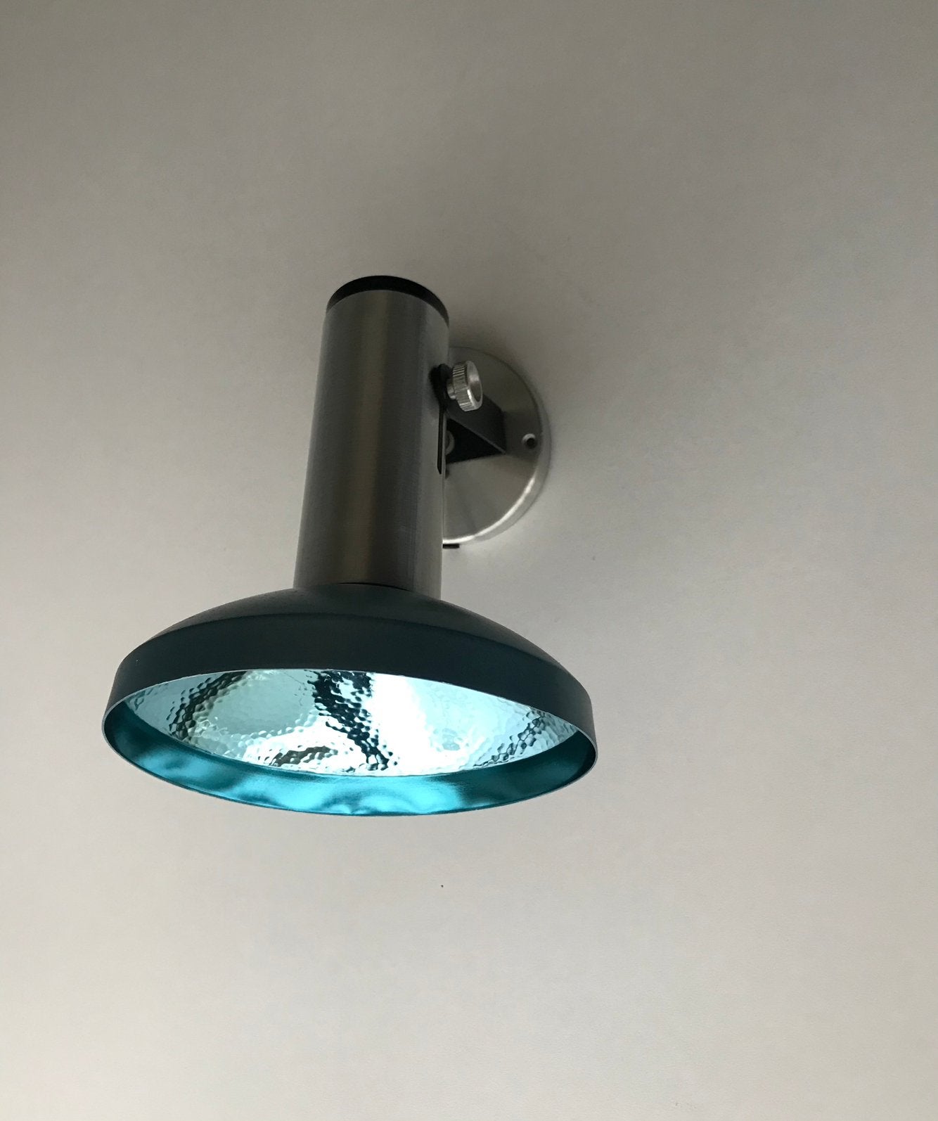 Philips wall lamp 70s silence of the lamps, Gebruikt, Philips, Verstelbaar, Metaal