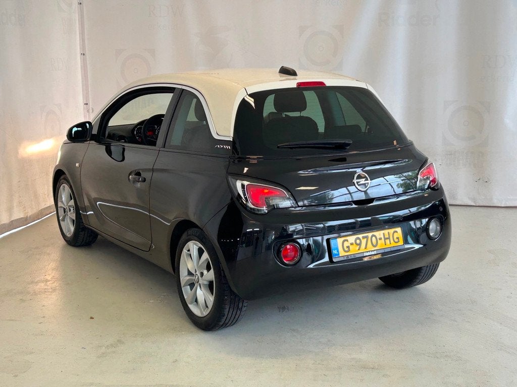 Opel ADAM 1.0 Turbo BlitZ|2E EIG|NAP|STUURVERW|AIRCO|PARK SE, Auto's, Opel, Euro 6, 4 stoelen, Zwart, Origineel Nederlands