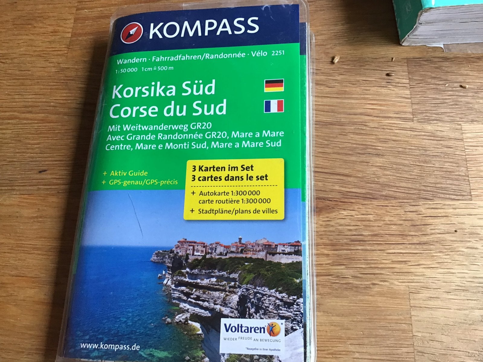 Kompass Corsica Zuid Kaartenset - Wandelen & Fietsen, 2000 tot heden, Europa Overig, Ophalen of Verzenden, Landkaart