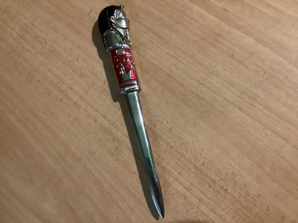 Vintage FARAO-EGYPTISCHE briefopener, Ophalen of Verzenden