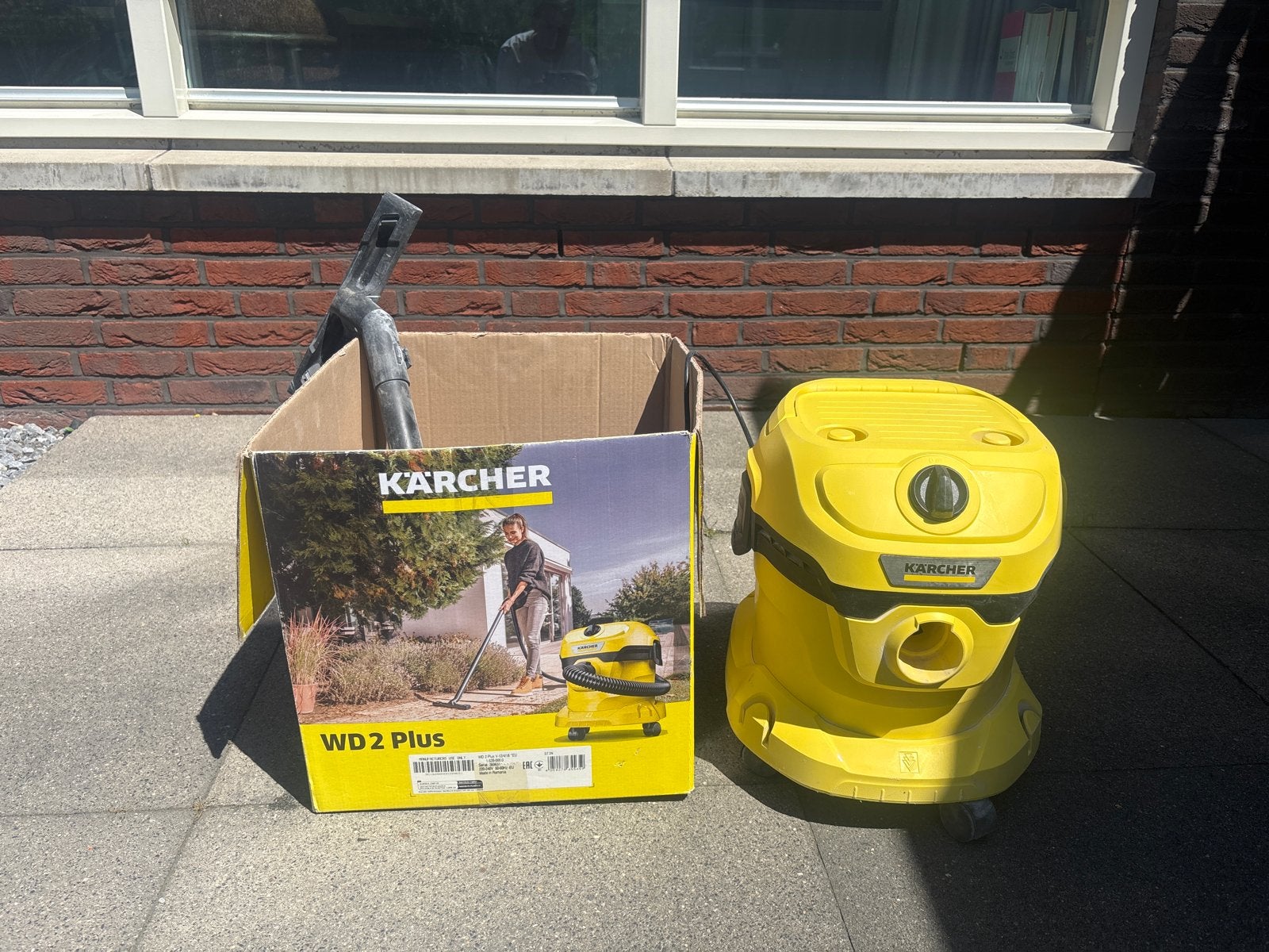 Kärcher WD 2 Plus nat- en droogzuiger, Stofzak, Inclusief accessoires, Kärcher, Ophalen of Verzenden