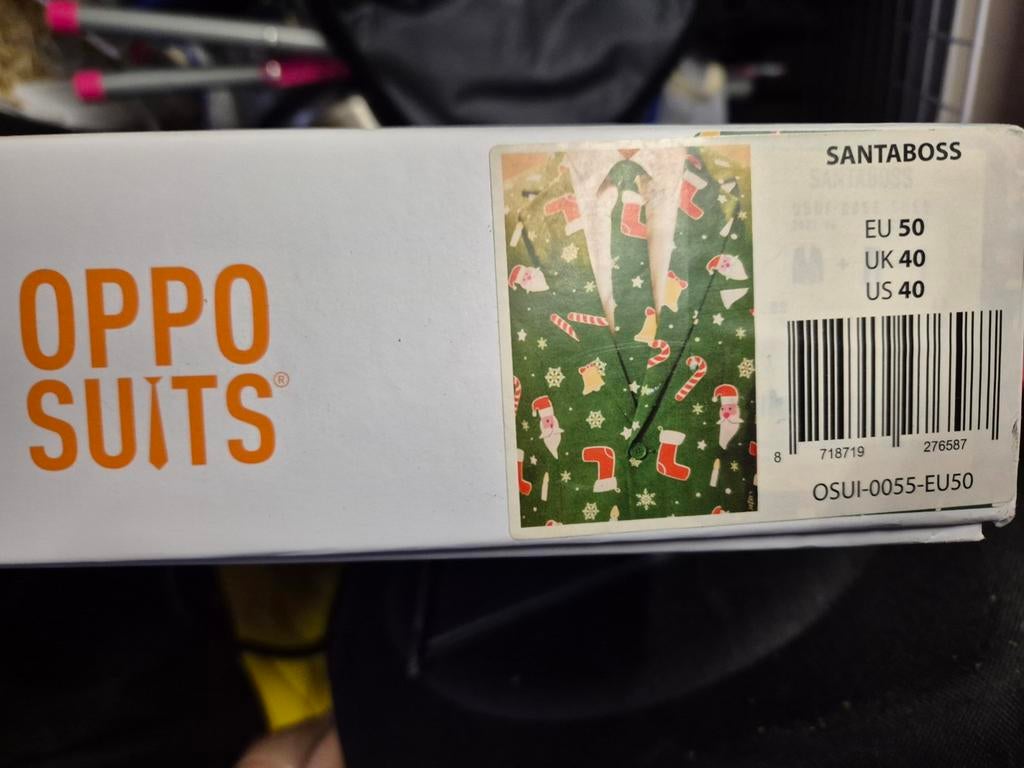 OppoSuits Santaboss - Maat 50 - 1x Gedragen, Maat 48/50 (M), Kerstmis of Sinterklaas, Ophalen of Verzenden, Kleding