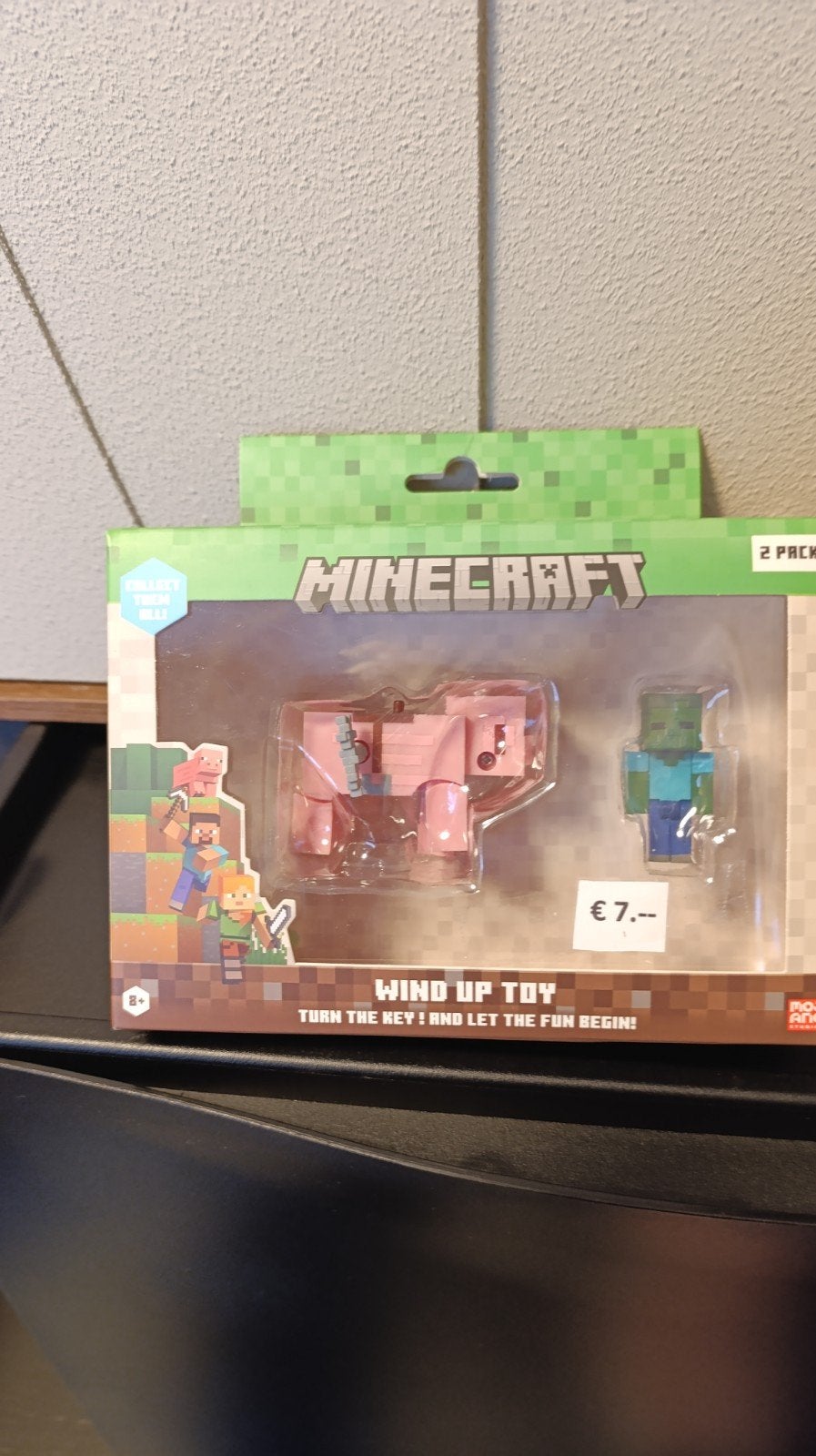 Minecraft Wind Up Toy - Varken & Zombie 2-pack, Ophalen of Verzenden, Nieuw