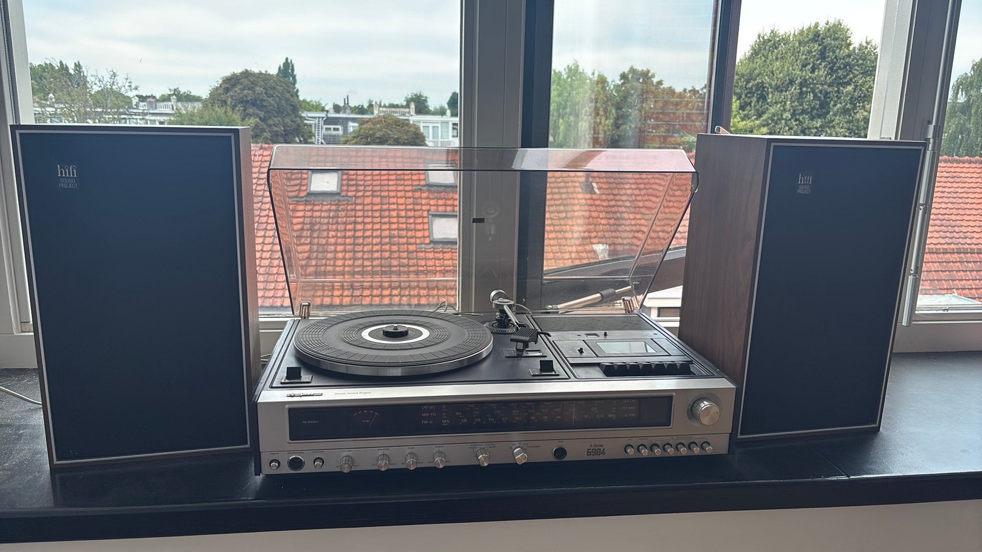 [FREE] Phillips/Siera 22AH984 Turntable/Cassette/Radio, Muziek en Instrumenten, Dj-sets en Draaitafels, Ophalen, Gebruikt, Draaitafel