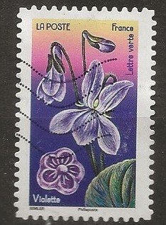 Frankrijk 171, viooltje voor TonW, Verzenden, Gestempeld