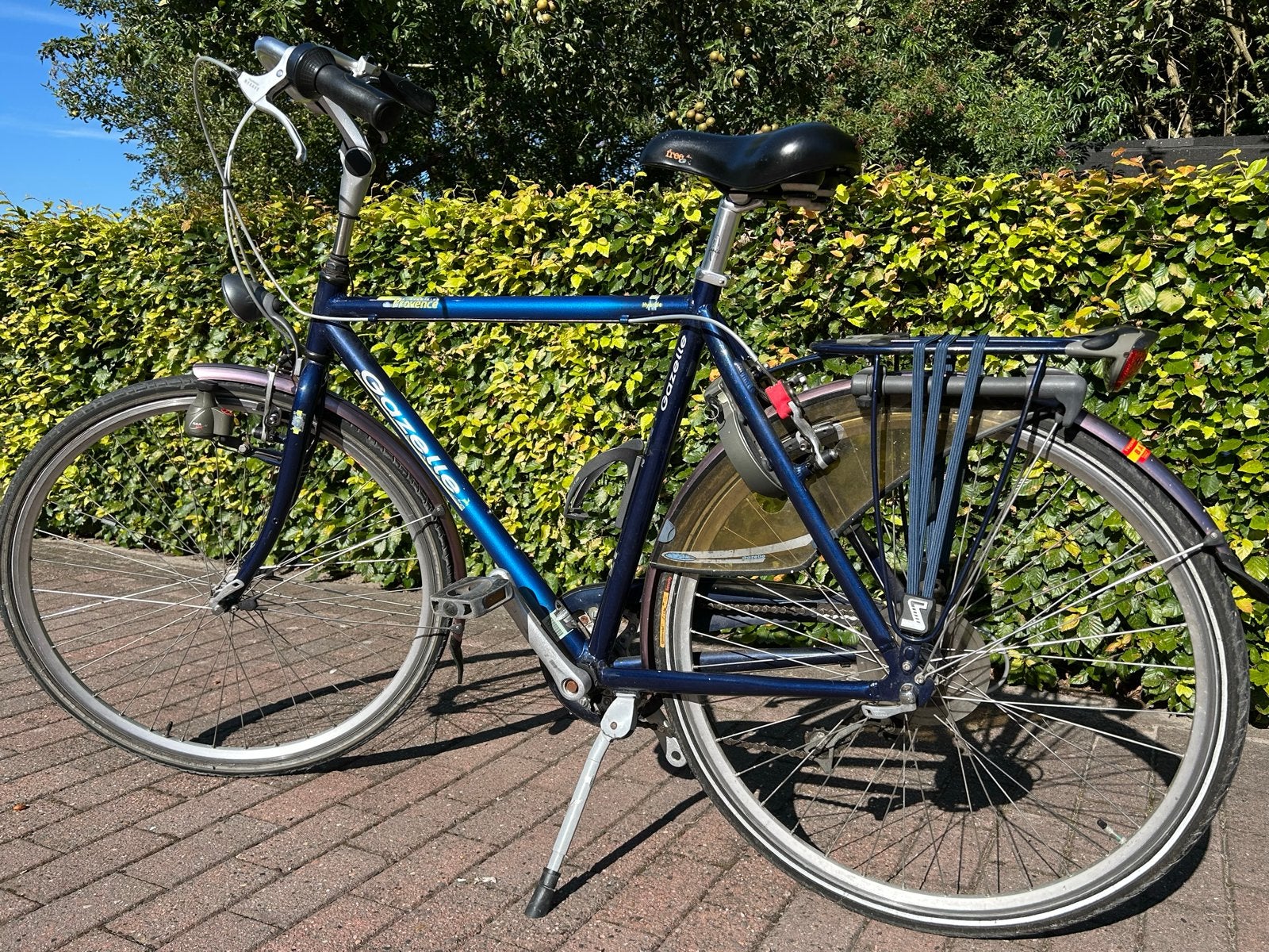Gazelle Provence blauwe alu herenfiets - Frame 57 cm, Ophalen, Gebruikt, Velgrem, Versnellingen