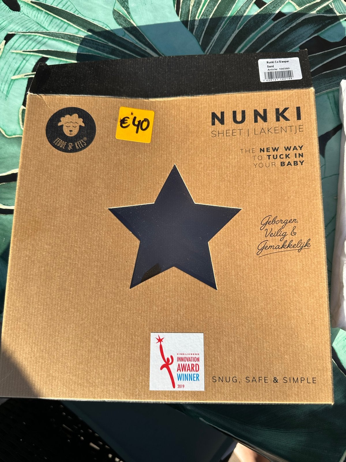 Nunki Sheet Lakentje - Fedde & Kees Co-sleeper, Ophalen, Jongetje of Meisje, Zo goed als nieuw, Fedde & Kees
