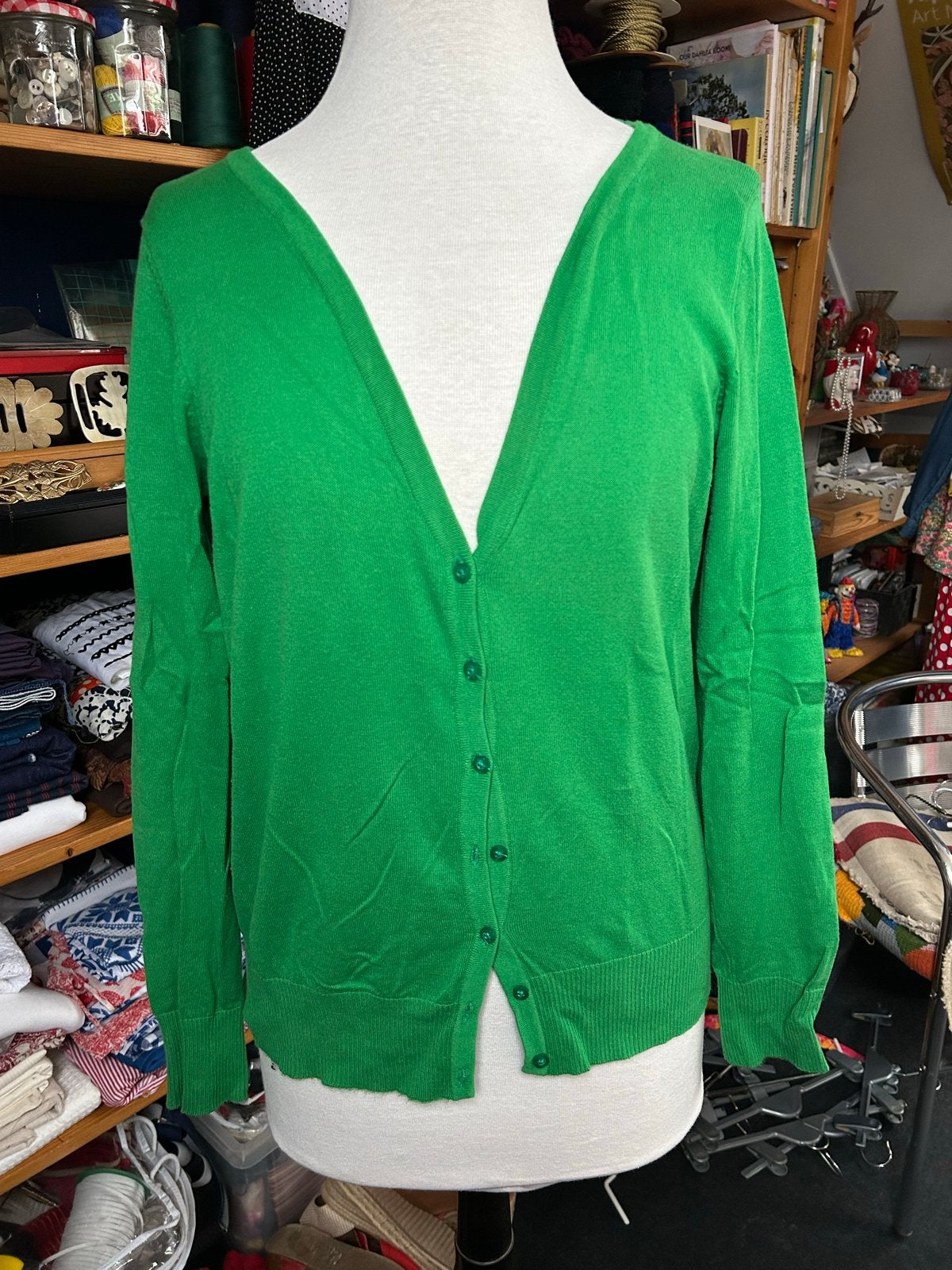 Groen vestje HEMA maat M, Ophalen of Verzenden, Gedragen, Maat 38/40 (M), Groen