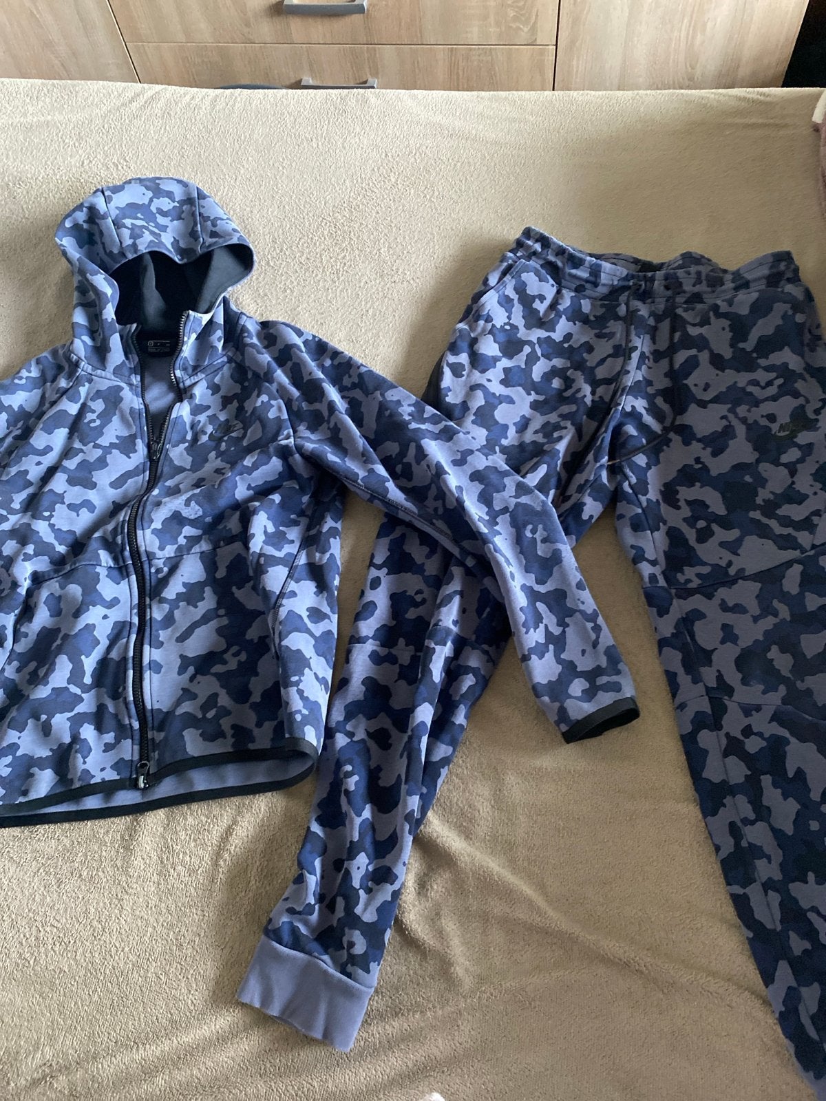 Nike trainingspak camouflage - Maat S, Blauw, Ophalen of Verzenden, Gedragen, Algemeen