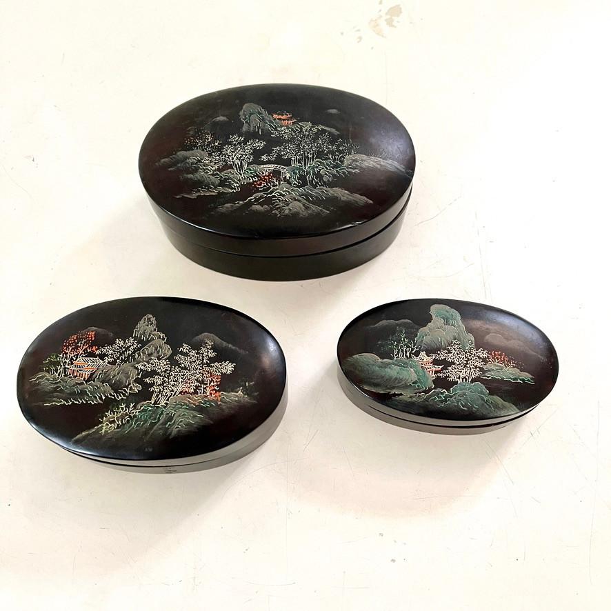 Set ovale doosjes, Ophalen of Verzenden