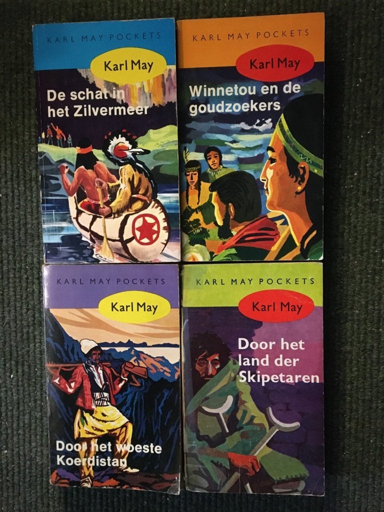 Karl May Soft cover Pockets: 7,18,17, 20 #aktie #avontuur, Ophalen of Verzenden, Gelezen, Karl May