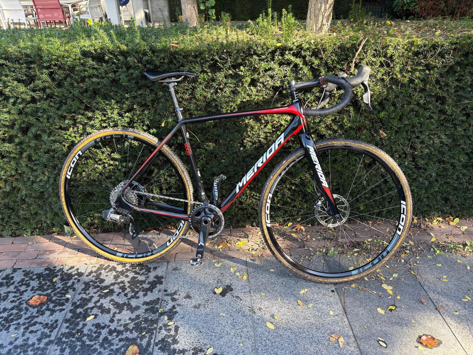 Merida 9000 crossfiets, Carbon, Zo goed als nieuw, Meer dan 20 versnellingen, Schijfrem